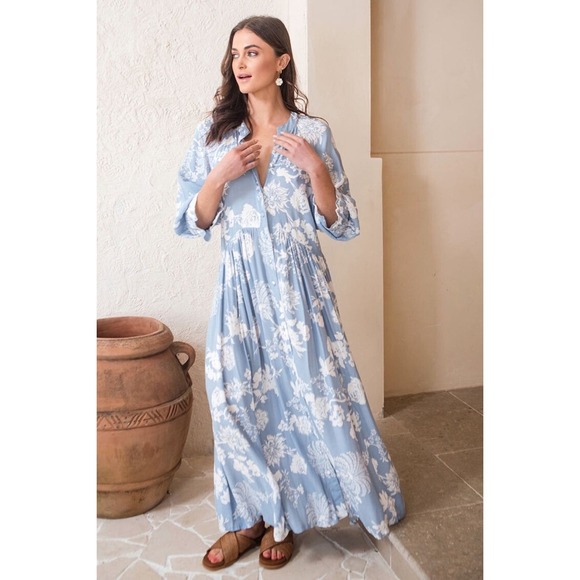 House of Lacuna Dresses & Skirts - House of Lacuna Tuscany Boho Dress Paisley Print Size Medium Modest Feminine